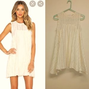 Free People Tu-es-la-lace ivory mini dress